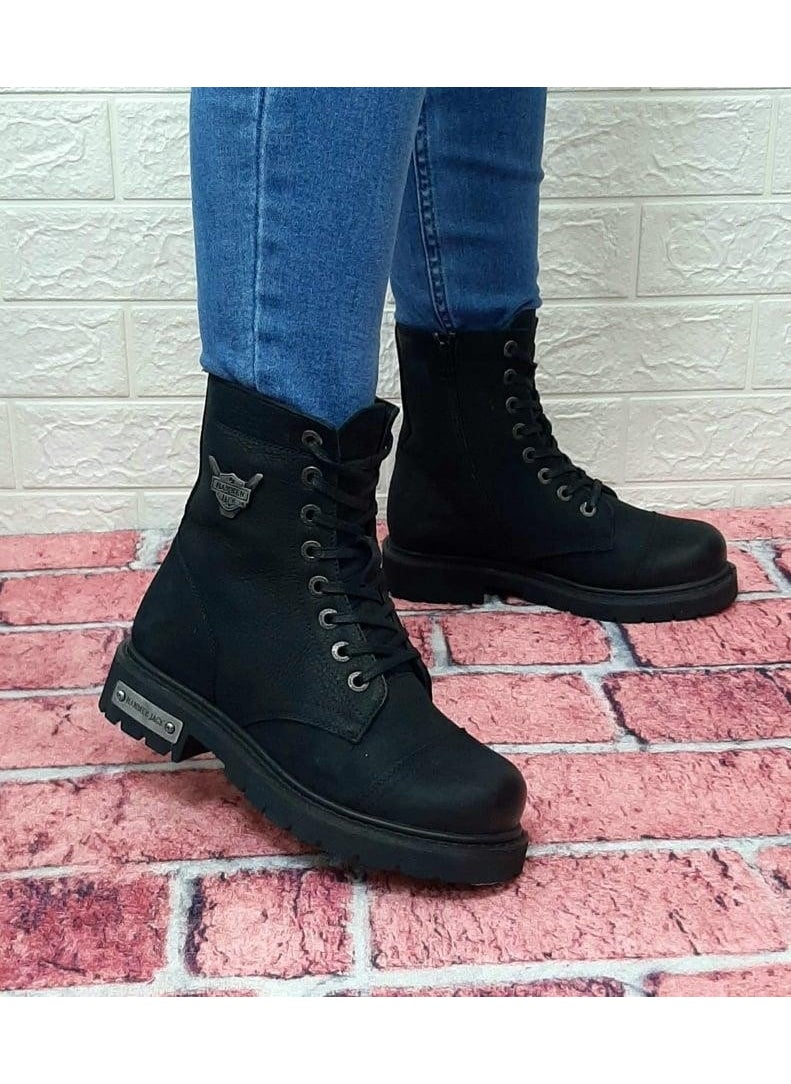 Hammer Jack 18505 Dock Step Black Zippered 1st Class Genuine Leather Men's Boots  - Image 1