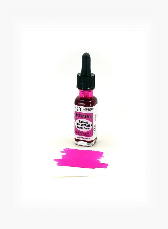 Dr. Ph. Martin's - RADI05OZS49D Radiant Concentrated Water Color (49D) Watercolor Bottle, 0.5 oz, Raspberry, 1 Bottle - Image 2
