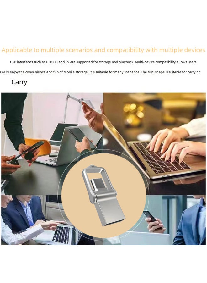 Loquat Expandable 1tb 2tb Mobile Phone Usb Flash Drive Two-in-one Type-c Android Otg Computer Usb Car Use Flash Drive-Color:Silver-Capacity:32GB  - Image 3