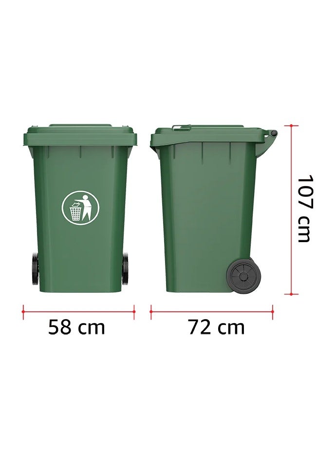 Cosmoplast Cosmoplast 240L Industrial Waste Bin with Wheels  - Image 2