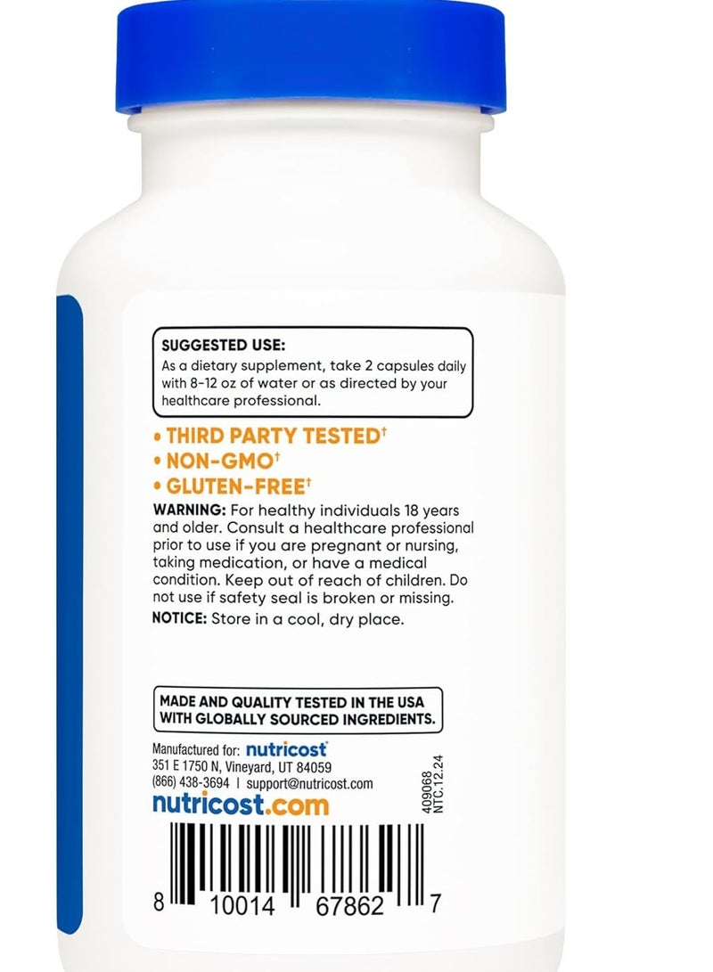 كبسولات شيلاجيت 1000 ملجم لكل حصة 120 كبسولة 60 حصة - Image 2