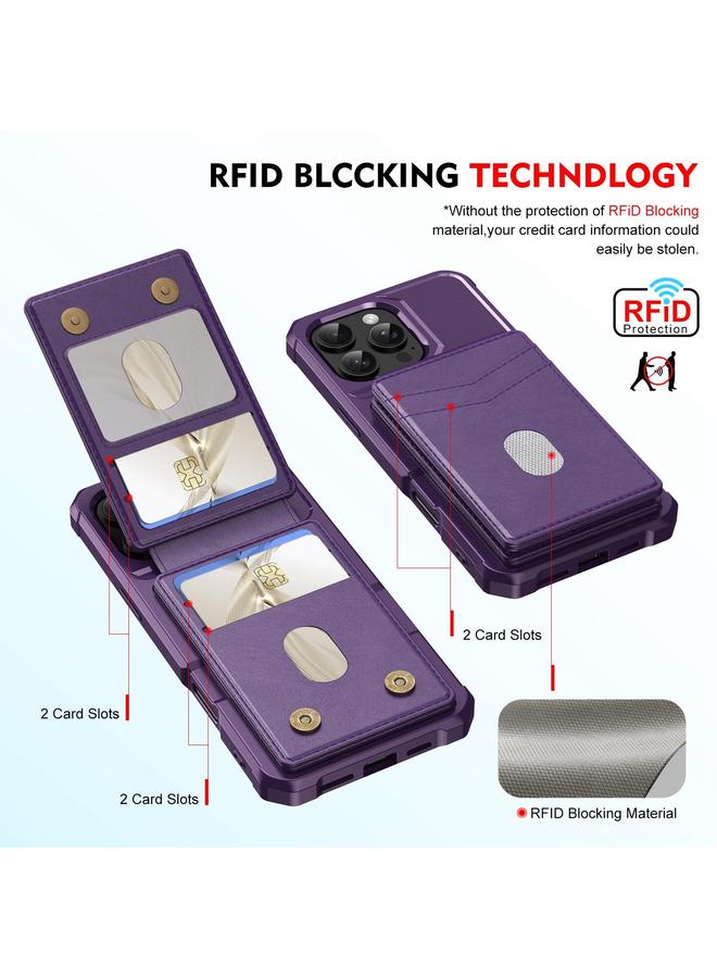 S-TOP Case For iPhone 11 Pro 2-in-1 Magnetic Wallet MagSafe Leather Back Phone Case - Image 3