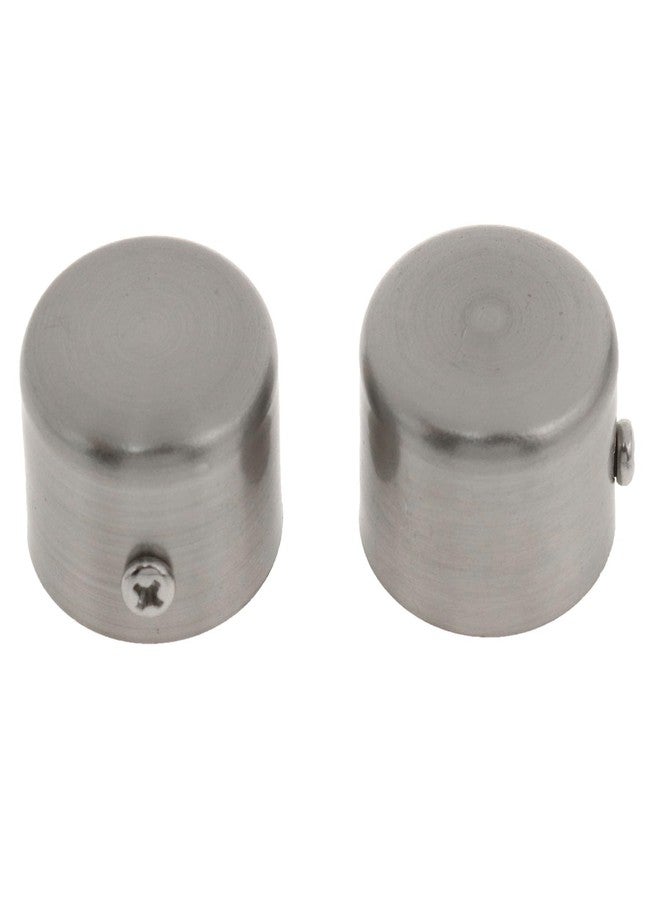AYLIFU Curtains Rod End Caps Finials for Curtain Rods Closet Rods End Caps Silver for 1.1-inch (28mm) Diameter Curtain Roman Rod Back 2PCS - Image 4