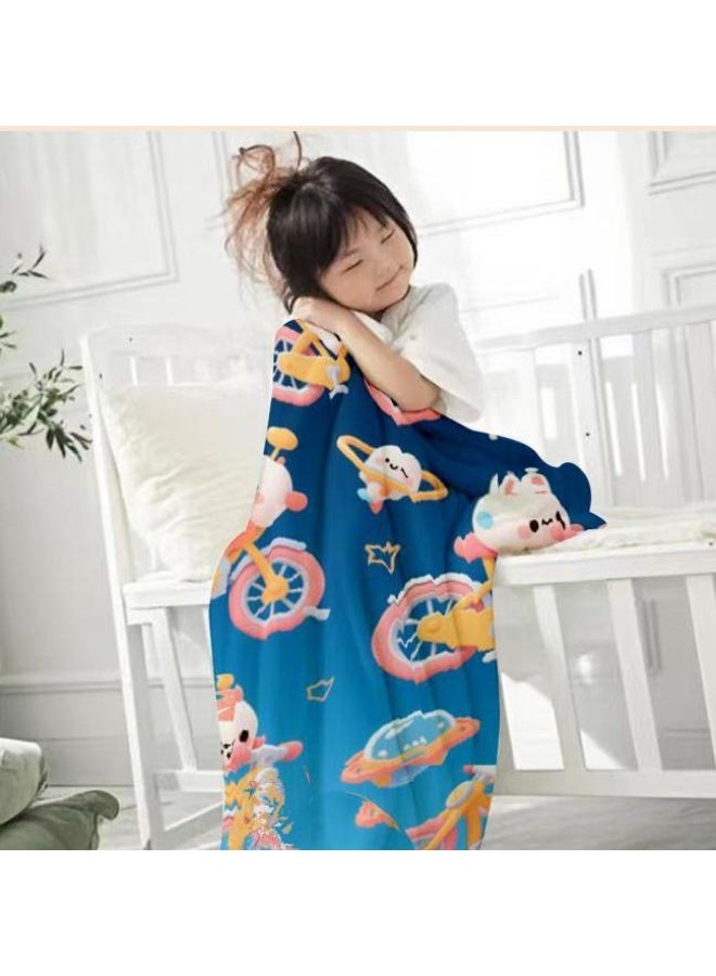 general Flannel thin blanket (warm and comfortable, suitable for sleep, gaming, dust removal and sandproof) 150cm*200cm - 1126 - Image 4