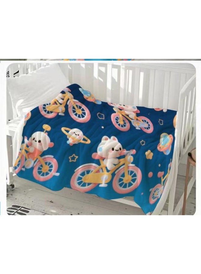 general Flannel thin blanket (warm and comfortable, suitable for sleep, gaming, dust removal and sandproof) 150cm*200cm - 1126 - Image 3