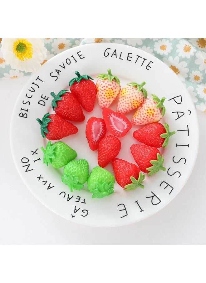 Cute Fruit Pendant Simulation Three-dimensional Strawberry Lemon Orange Cherry Cherry Cherry Cherry Fruit Banana Peach Waxberry Winter Jujube-Color:Orange (model)-Specifications:Size As Shown  - Image 3