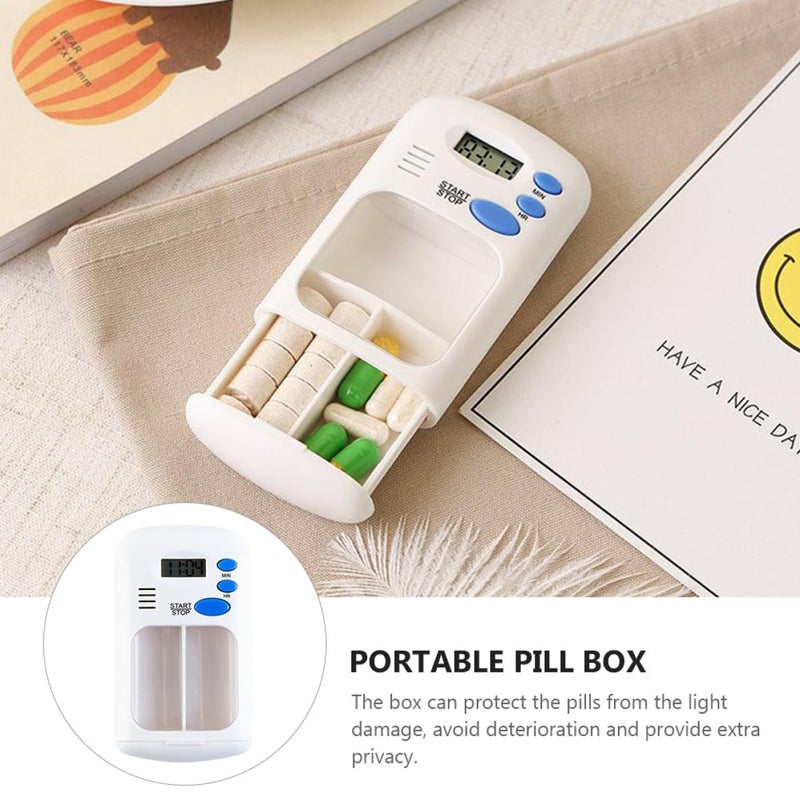 Smart Pill Organizer 7 Day Weekly Electronic Reminder Timer Portable Travel Box - Image 4