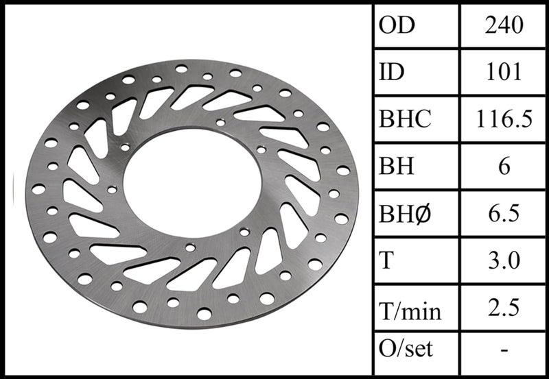 Wivplex Motorcycle Front Brake Disc Rotor - Image 3