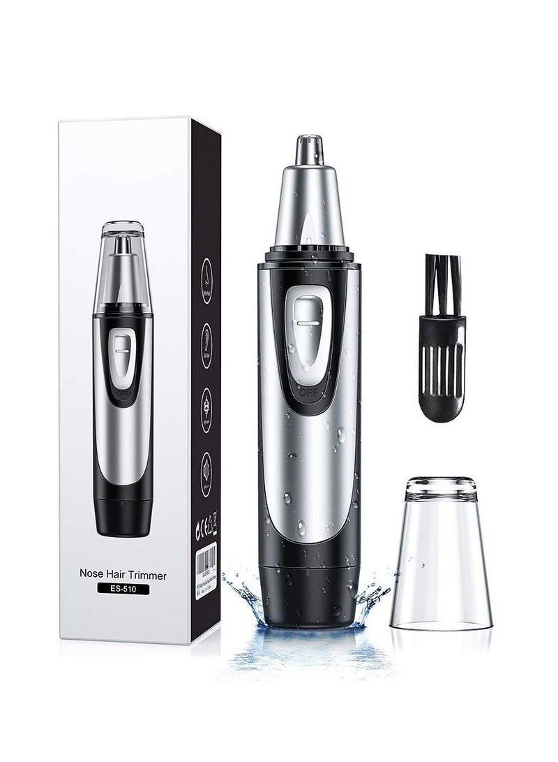 نيبمينينت Electric Nose Trimmer, Ear Hair Trimmer for Men and Women, Professional Painless Eyebrow Facial Battery-Operated with IPX7 Waterproof, Rotary Dual Edge Blades Easy Cleansing - Image 1