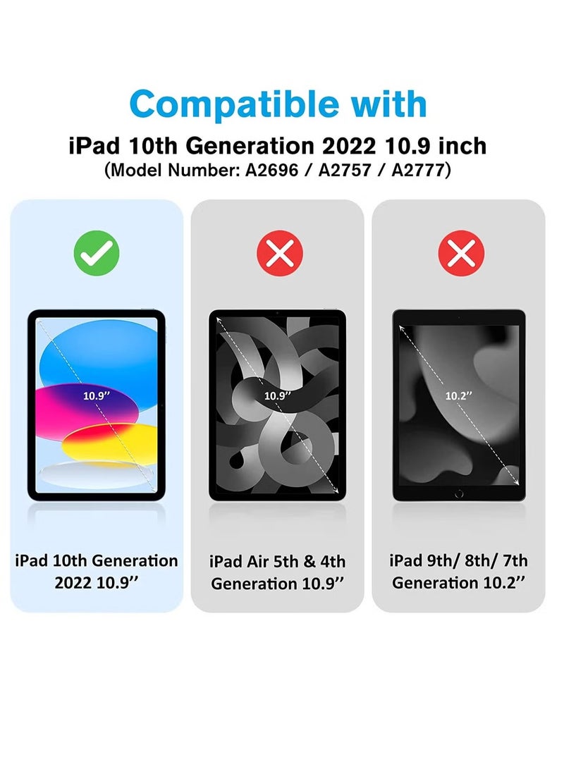 ELTRAZONE Case for iPad 10th Generation 10.9 Inch (2022 Model), Slim Stand Hard Back Shell Cover with Auto Wake/Sleep Function, Pink Color – Lightweight, Durable Protection, Perfect Fit, Shockproof and Scratch-Resistant for Daily Use - Image 3