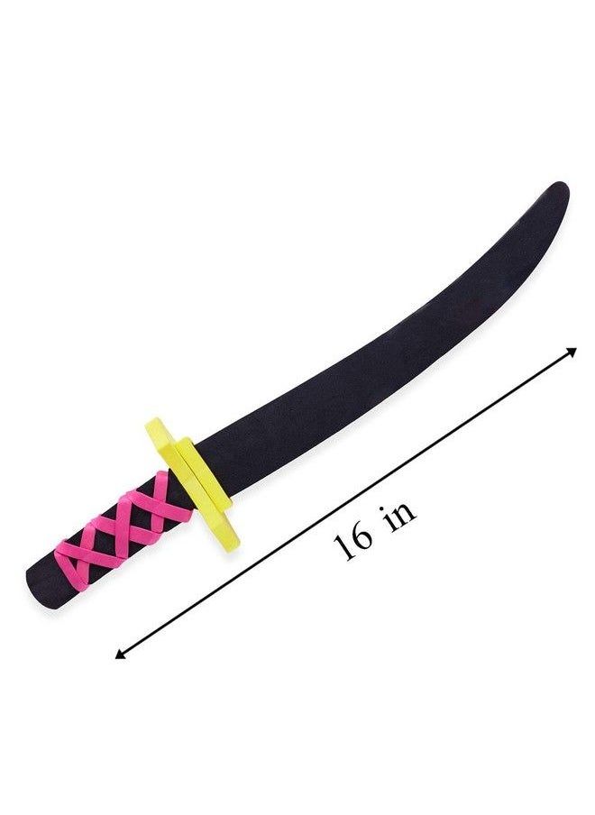 Super Z Outlet - Lightweight Safe Soft Foam Toy Swords Ninja Pirate Style With Handle For Party Favors Children Games & Activities (6 Pack) - Image 1
