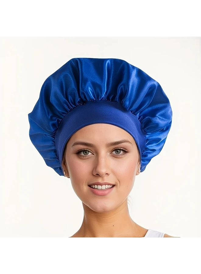 Pink Stretchy Shower Cap No Fall Design Quick Dry Comfortable Fit - Image 3