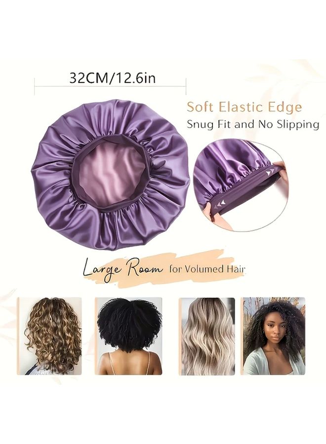Pink Stretchy Shower Cap No Fall Design Quick Dry Comfortable Fit - Image 4