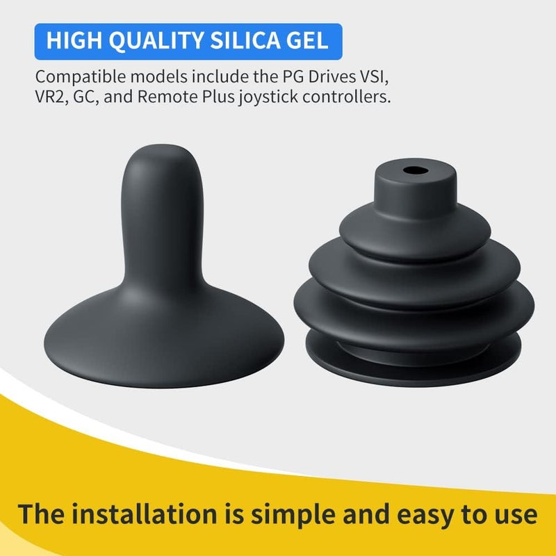 BIAQI Jazzy Power Chair Parts Wheelchair Cover Electric Wheelchair Joystick Knob Fits GC, VSI, VR2, and Remote Plu Black - Image 4