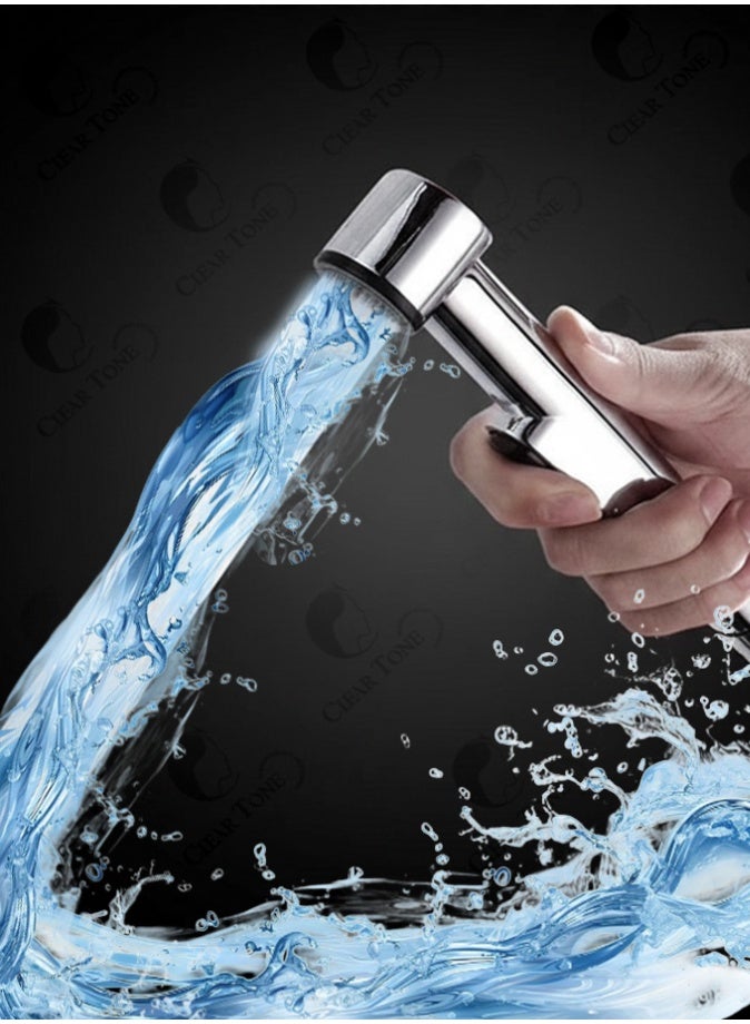 Best ABS Hand Bidet Shower Head | High-Pressure Durable Chrome Plated Finish Shattaf for Bathroom & Toilet Hygiene – Best Water Control & Long-Lasting Use - Image 2