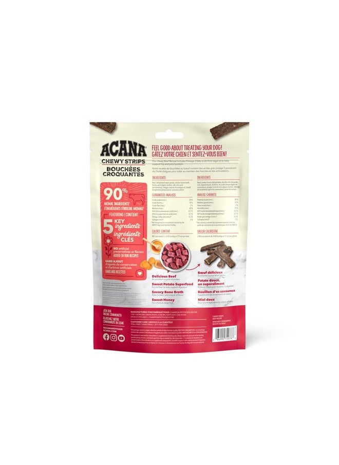 ACANA Chewy Strips Hip & Joint Support Beef Recipe, Dog Treat 4oz - pzsku/Z3C67A749BC93FDF5D378Z/45/_/1737031540/204978da-59a1-49e0-93bb-8cba07381ad7