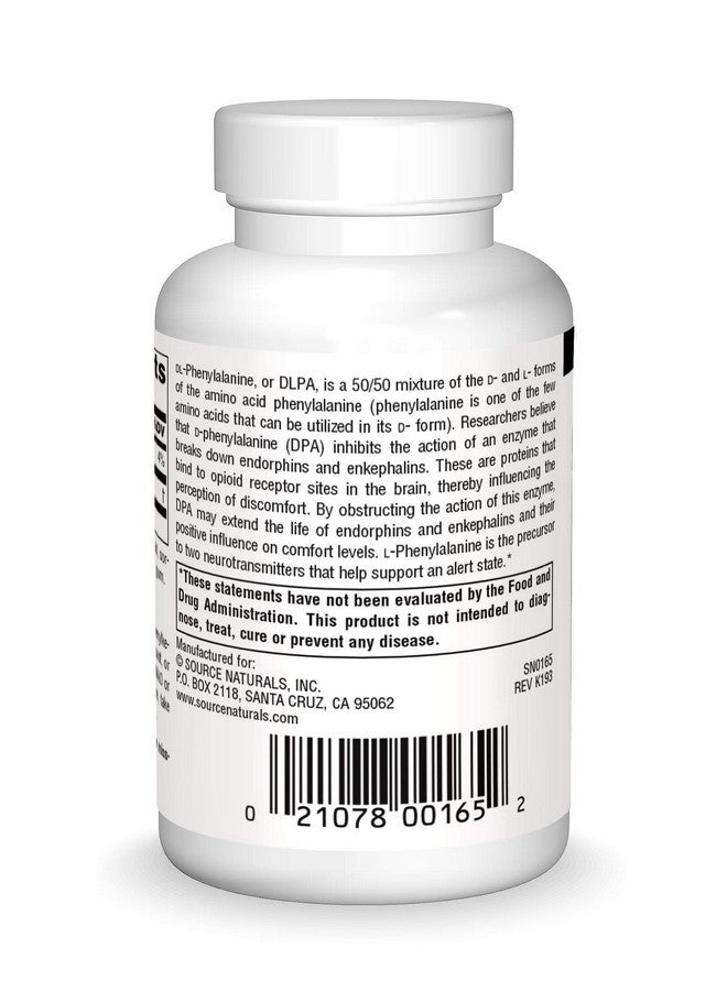 Source Naturals Dlpa Dlphenylalanine 750 Mg 60 Tablets - Image 3