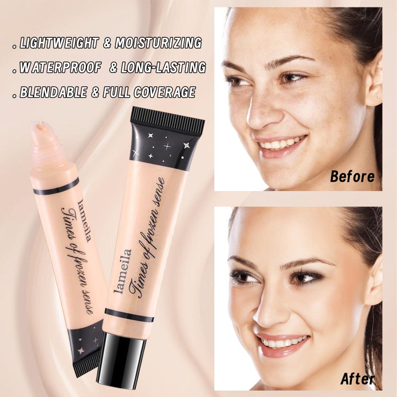 YBUETE Makeup Set Kit for Women Girls Teens, Makeup Present Set, Includes 9 Color Eyeshadow, Counter Stick, Foundation, Eyebrow Pencil, Eyeliner, Mascara, Lip Gloss, 5Pcs Brushes, Sponge - Image 3