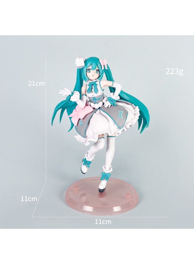 هالامودو هاتسون ميكو النجوم المتلألئة حلوى : نموذج لطيف فتاة أنيمي اليدوية المستخدمة لتزيين سطح المكتب والهدايا للفتيات - Image 2