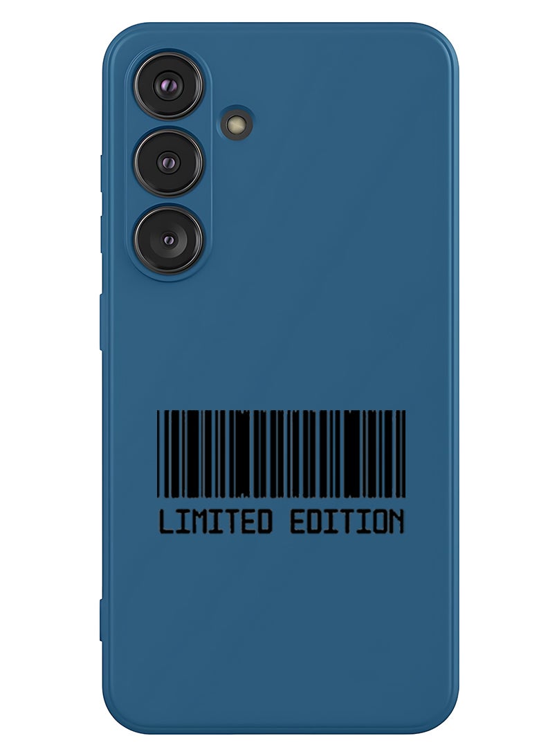 Theodor Protective Slim Fit Case Liquid Silicone Cover with Full Body Protection Anti-Scratch Shockproof Case For Samsung Galaxy S25 (Blue) - Limited Edition - Image 1