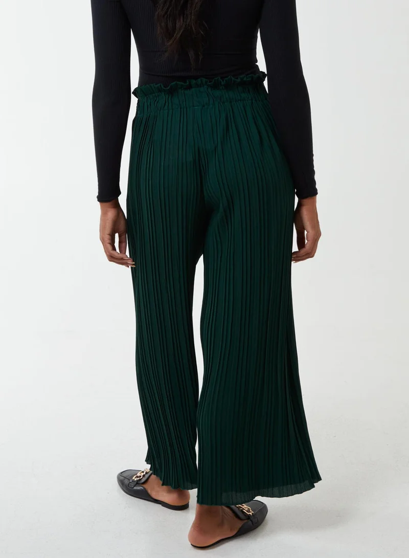 بلو فانيلا Wide Leg Pleated Trousers