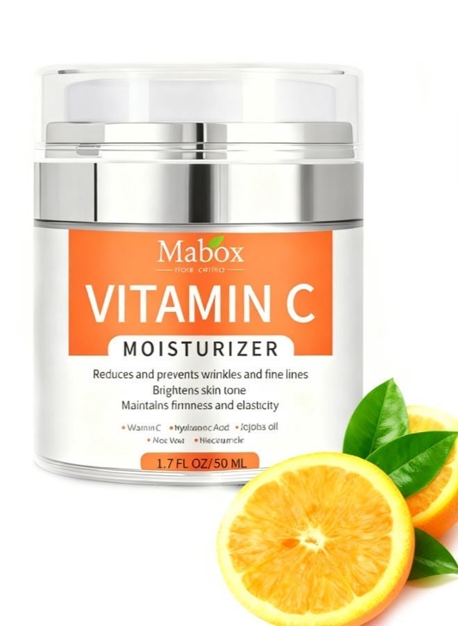 Mabox Vitamin C Moisturizer, Anti-Aging Wrinkle Cream, Face & Body Hydration, Skin-Friendly, Brightening & Youth-Boosting, Men & Women - Image 1