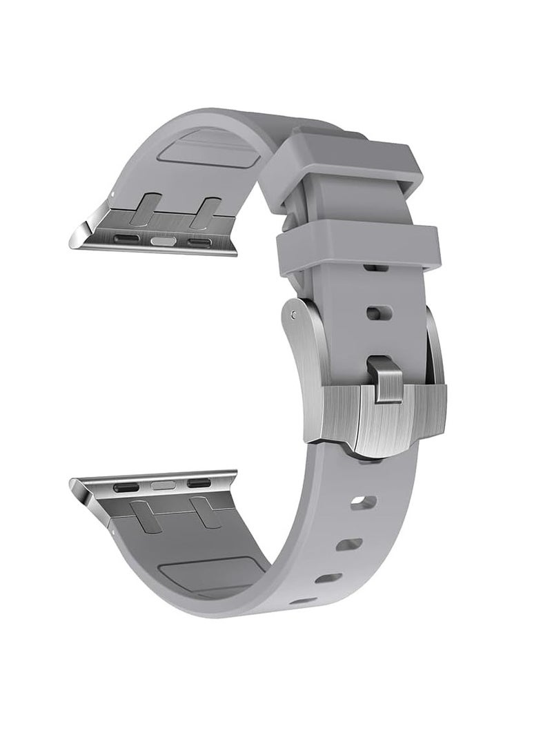 For Apple Watch Ultra 49/45/44/42mm Men's Outdoor Sports Bands For Series8/9/10/7/6/5/4/3/2/1 / SE gray - Image 1