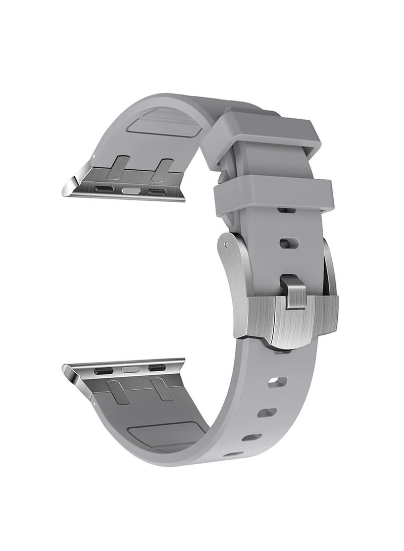 For Apple Watch Ultra 49/45/44/42mm Men's Outdoor Sports Bands For Series8/9/10/7/6/5/4/3/2/1 / SE gray - Image 3