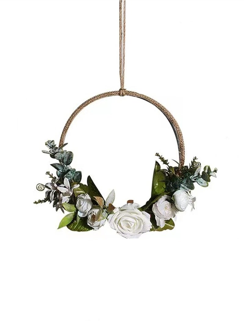 Kutis 1-Pieces Door Wreath Wall Garland Decoration Multicolour 35x28 Centimeter - Image 1