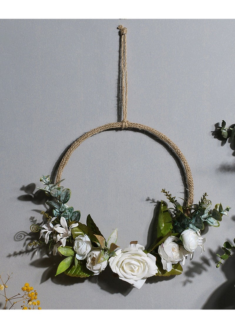 Kutis 1-Pieces Door Wreath Wall Garland Decoration Multicolour 35x28 Centimeter - Image 3