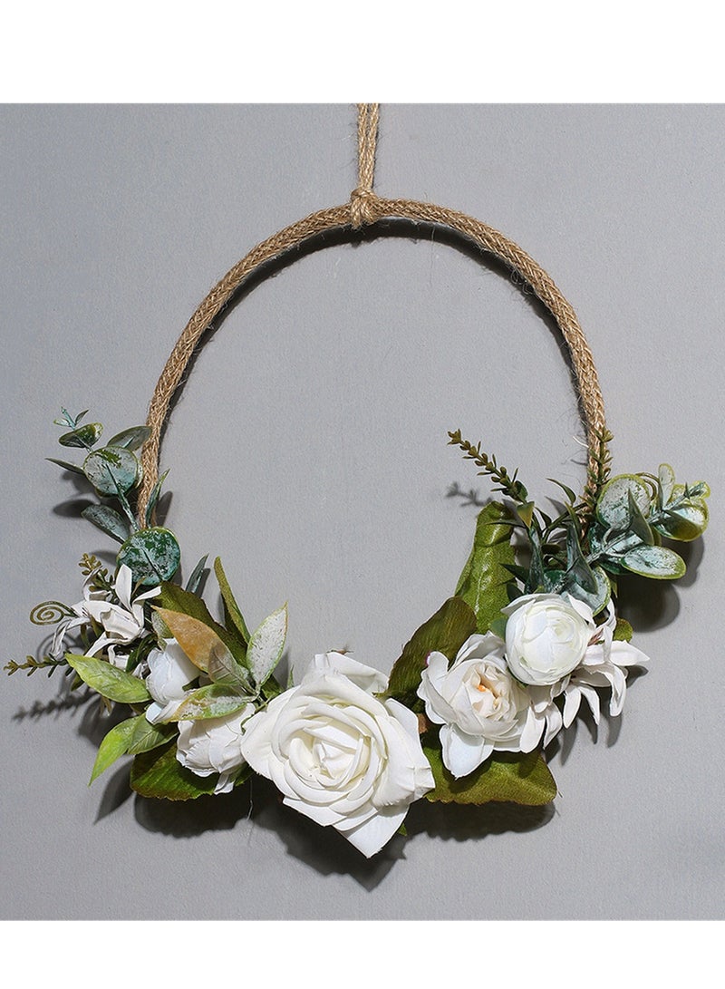 Kutis 1-Pieces Door Wreath Wall Garland Decoration Multicolour 35x28 Centimeter - Image 2