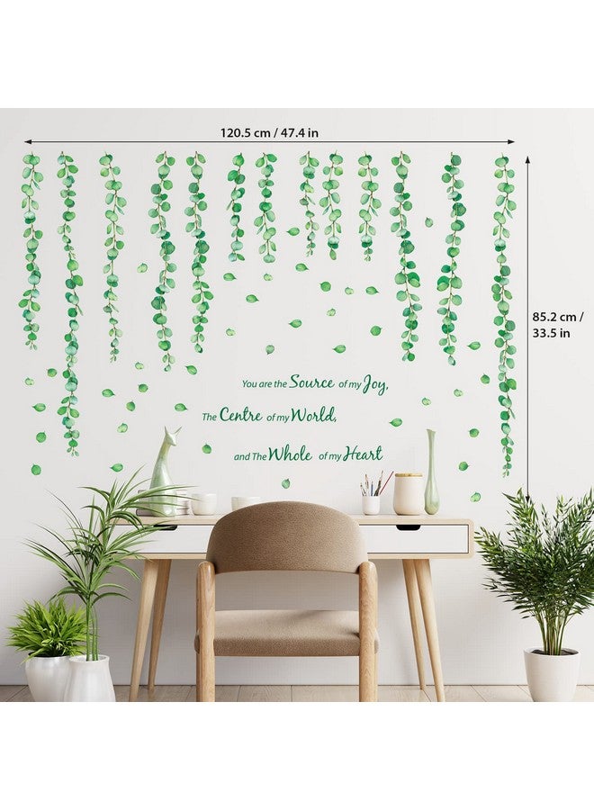 DECOWALL DS9-8052 Eucalyptus Vines Wall Stickers Decals Green Kids Peel and Stick Removable for Nursery Bedroom Living Room Art murals Decorations Plants Home DIY Baby - Image 5