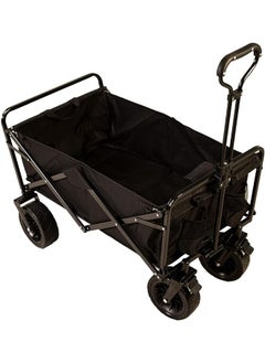 Trolley  With Fabric Box  For Trips And Shopping Black Larg