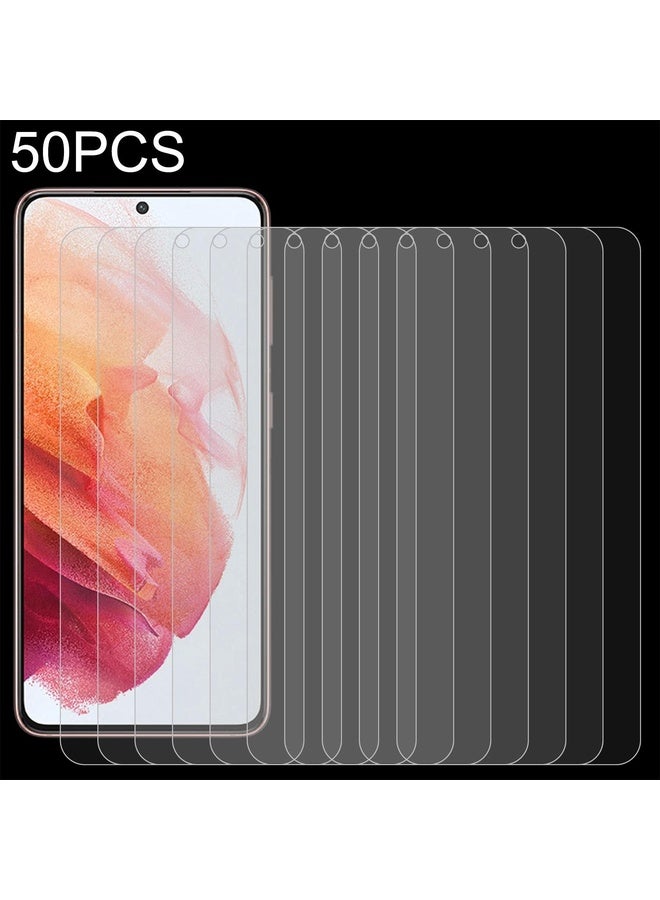 HuHa Case Cover 50 PCS 0.18mm 9H 2.5D Tempered Glass Fingerprint Unlock Film For Samsung Galaxy S21 5G - Image 1