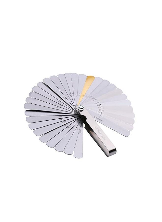 PROMASS 32 Stainless Steel Blades Feeler Gauge Dual Marked Metric and Imperial Gap Gauge  - Image 3