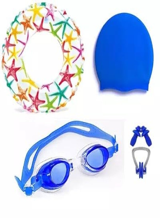 Royals Inflatable Swimming Pool Safety for Boys and Girls (24inch Ring 6-12Year Swim Combo) - Image 2