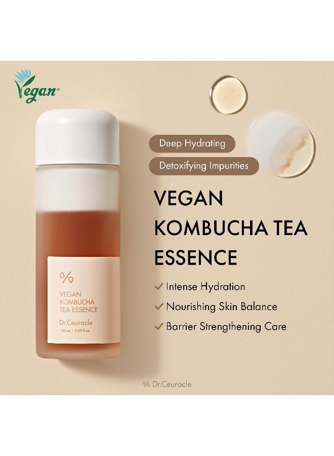 Dr. Ceuracle Vegan Kombucha Tea Essence 150ml | Barrier Strengthing Care, Deep Nourishing & Hydrating , 5.07 fl oz - Image 3