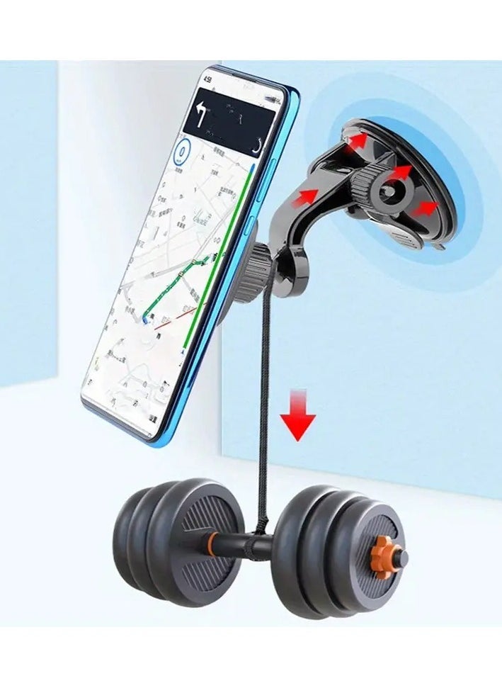 ELTRAZONE Square Magnetic Car Phone Mount with Waterproof Suction Cup Base | ABS Material Dashboard Holder for Smartphones & GPS | Strong Magnetic Grip, 360° Rotatable Design | Secure Auto Mount for Navigation, Calls & Hands-Free Use – Universal Compatibility - Image 4