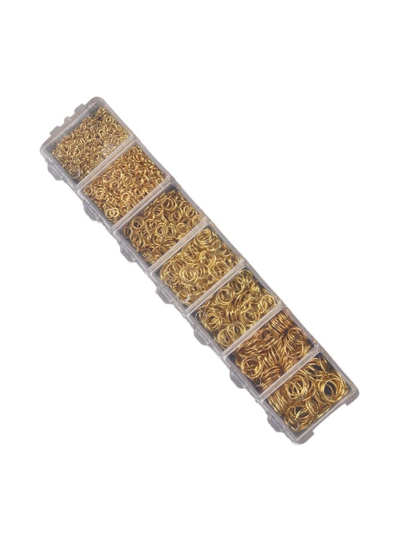 DIY Crafts - Diy Crafts 14666 8 10mm Gold Silver Color Open Jump Rings Split Rings Link Loop for Diy Jewelry Making Findings Connector, Pack of 1 Box, Bronze (Antique) - Image 1