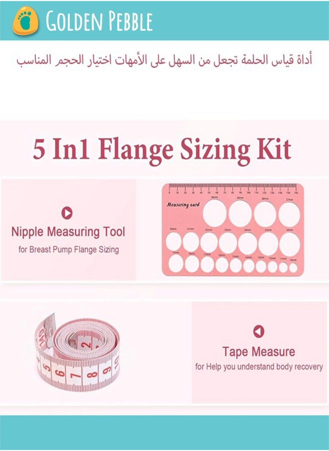 bbet 11 PCS Silicone Flange Inserts 13/15/17/19/21mm Compatible with Momcozy S12 Pro/S9 Pro/S12/S9,Flange Inserts with Flange Size for 24mm Flange/Shield of Momcozy/Spectra/Bellababy Wearable Breast Pump ,Breast Pump Accessories Breastfeeding Essential Pumping Kit for Moms  - Image 4