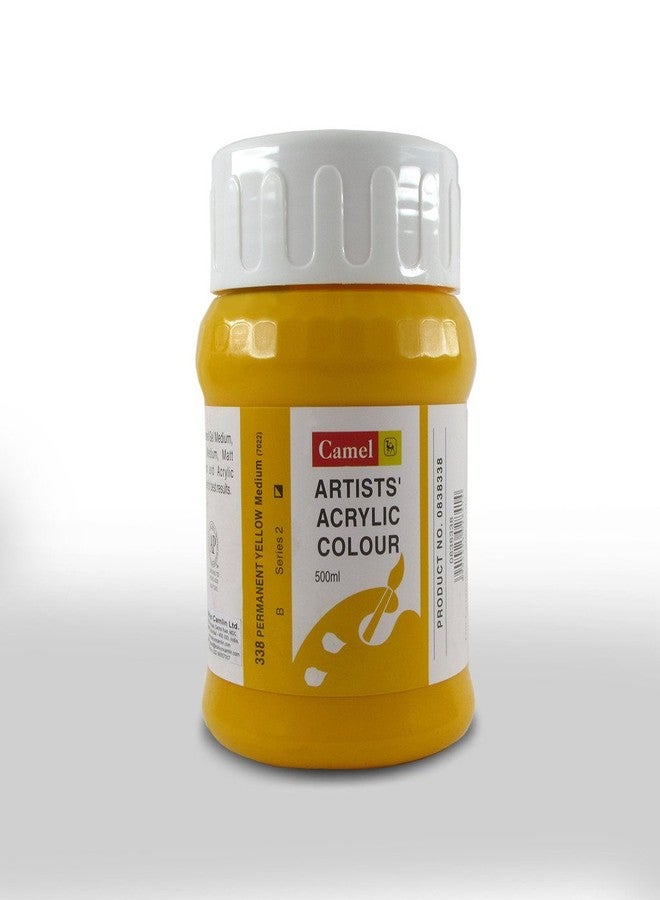 camel Camlin Kokuyo Artist Acrylic Colour 500 ml Series 2 Permanent Yellow Medium