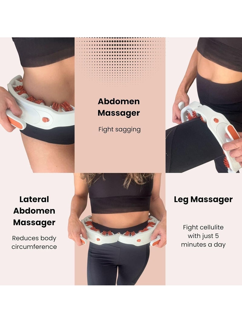 Arabest Cellulite Massager, Manual Muscle Massager Roller Ring Multi-functional Detachable Leg Beautifier for Leg, Neck, Arm and Buttocks  - Image 2