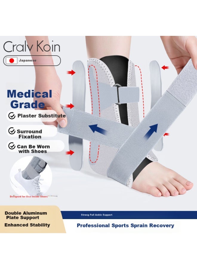 Cralvkoin Medical Aluminum Ankle Brace For Sprain Prevention And Post-injury Support Ligament Injury Fracture Protector - Image 4