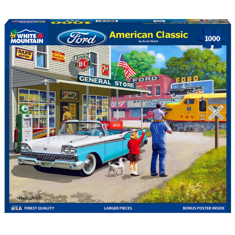 White Mountain Puzzles American Classics - 1000 Piece Jigsaw Puzzle - Image 1