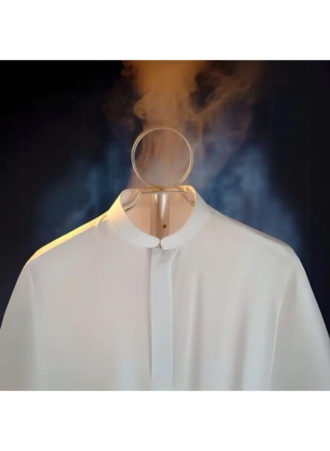 Cloth Incense Burner Stand,Garment Steamer Stand, 175cm Long Bakhoor Burner Stand Hanger With Steaming Clothes, Cloth Hooks And Holes For Home Bedroom Hotel Hall Tree for Robe, Coats, Hats, Scarves, And Clothe (White)  - Image 5