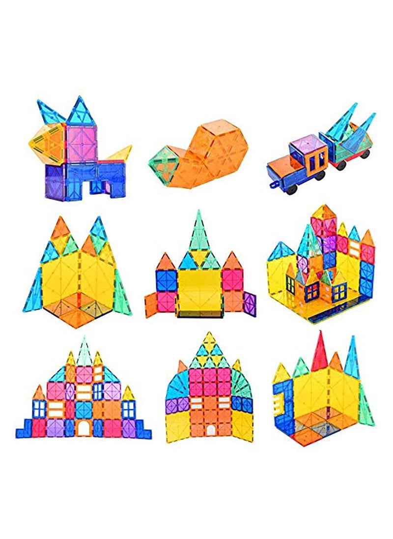 SYOSI 120Pcs Magnet Toys Kids Magnetic Building Tiles, 3D Blocks Preschool Sets Educational for Toddlers Boys and Girls  - Image 2