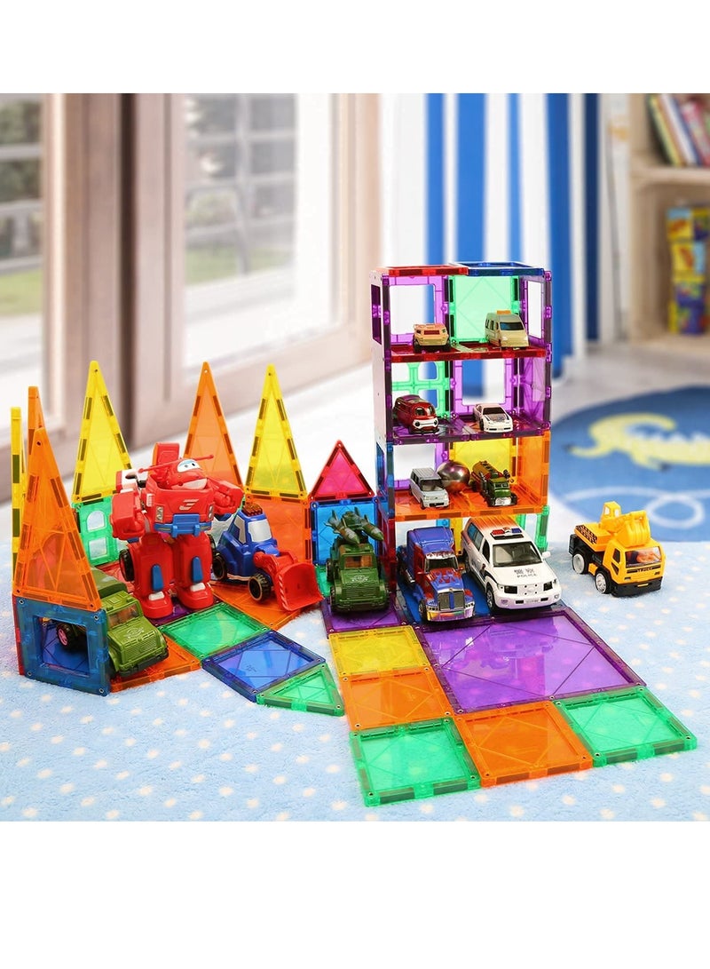 120Pcs Magnet Toys Kids Magnetic Building Tiles, 3D Blocks Preschool Sets Educational for Toddlers Boys and Girls