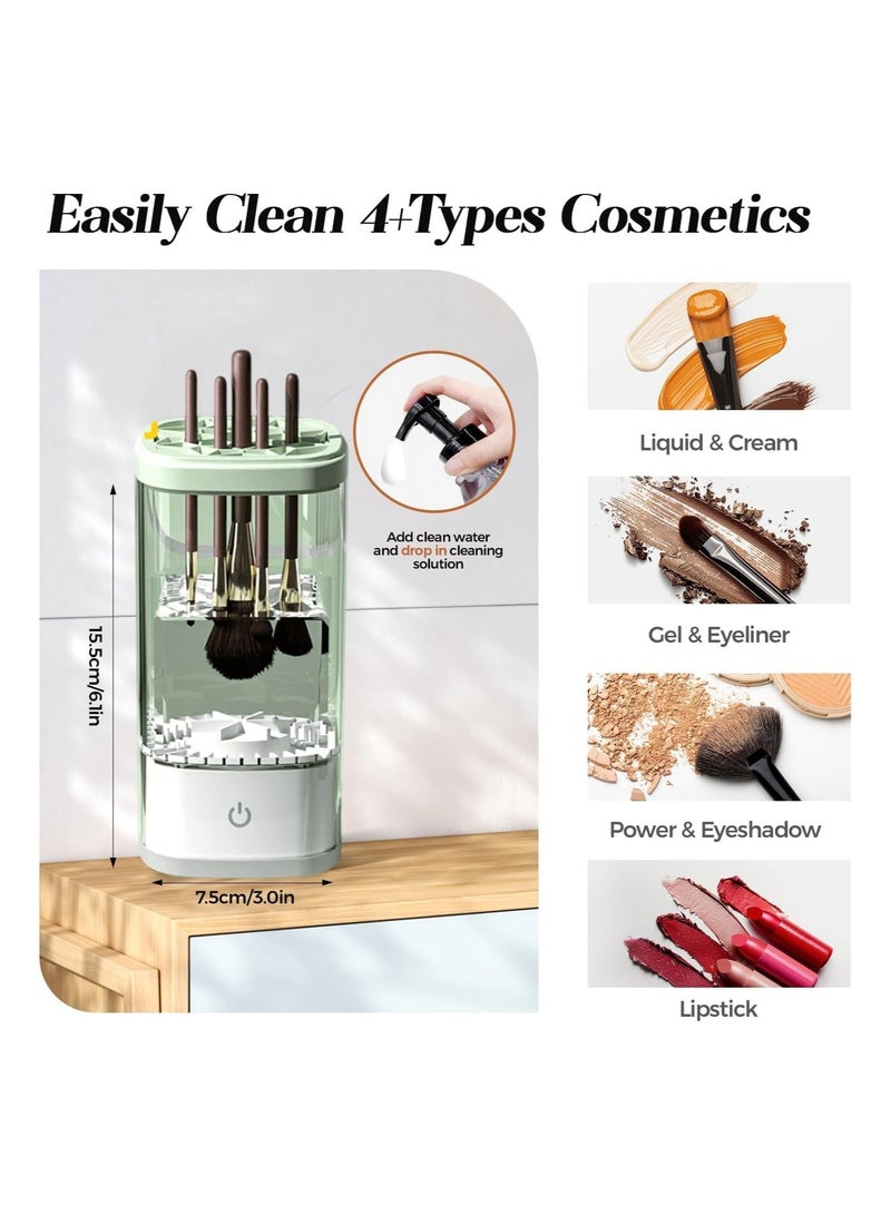 منظف ​​فرش المكياج الكهربائي: جهاز تنظيف عميق سريع وفعال لجميع أنواع الفرش، صغير ومحمول للسفر والمنزل - Image 2