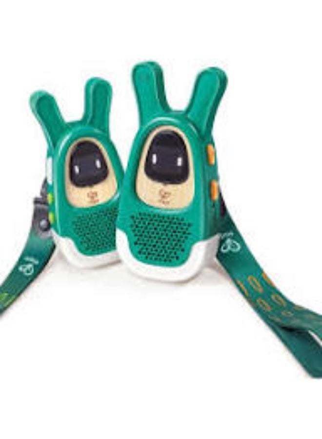 HAPE Nature Walkie-Talkies – 2 Pack Outdoor Walkie Talkie Set for Kids with 3KM Range, Adjustable Volume, SOS Signal & Light, Fun Adventure Communication Toys for Children 4Y+ - Image 2