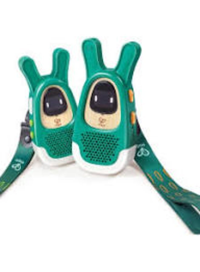 HAPE Nature Walkie-Talkies – 2 Pack Outdoor Walkie Talkie Set for Kids with 3KM Range, Adjustable Volume, SOS Signal & Light, Fun Adventure Communication Toys for Children 4Y+ - Image 1